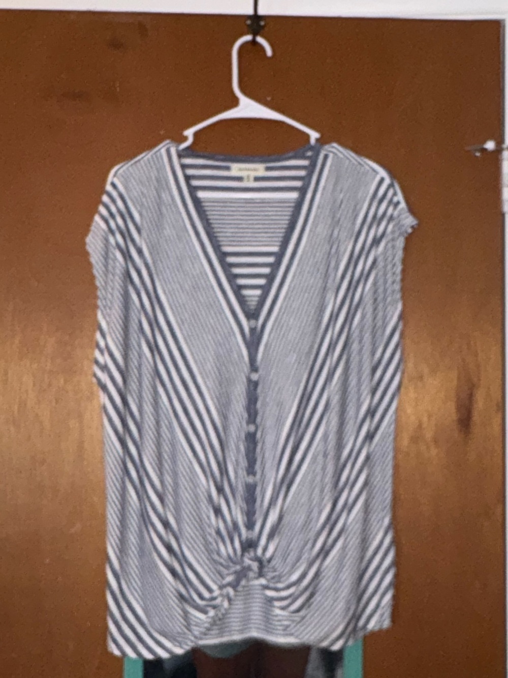 Max studio striped top